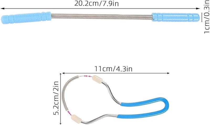 Stainless Steel Facial Epilator For Women 8pcs Spring Hair Remover Portable Design - Image 2